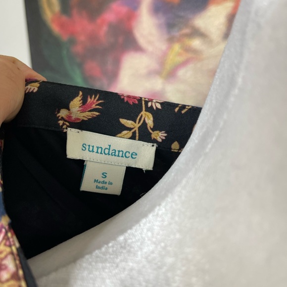 Sundance Sweet Whispers Boho Mix Print Mini Swing Dress S Long Sleeve worn once - Picture 7 of 12